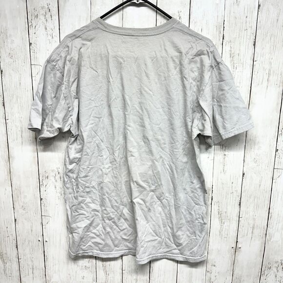 Supermario Shirt unisex Sz Large Graphic Gaming Shirt Short Sleeve Grey Cotton - Picture 3 of 3